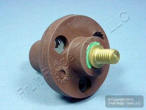 Leviton Brown ECT 15 Series Threaded Stud Cam Plug Receptacle 125A 600V 15R21-H