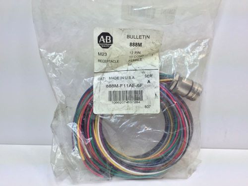 New! allen-bradley receptacle 888m-f11ae-6f 888mf11ae6f series a for sale