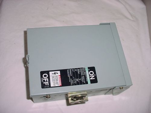 ITE Siemens Heavy Duty Encl Switch 30A, 600V Type 3R Cat# NFR351