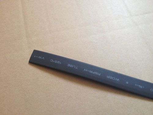 Black 35mm Dia. Heat Shrinkable Tube Shrink Tubing 1 meter