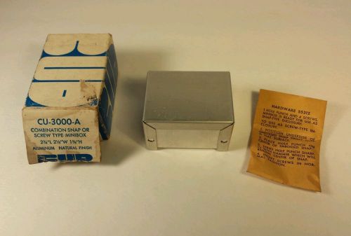 Vintage bud cu-3000-a combination snap or screw type mini-box for sale