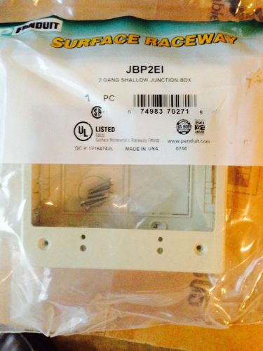 PANDUIT PAN-WAY JBP2EI Two Gang Junction Box  LOT of 6 NEW IN BAG