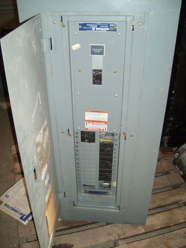 SQUARE D 100 AMP PANELBOARD CAT# NEHB1MW, NEHB304351 MAIN BREAKER PANEL