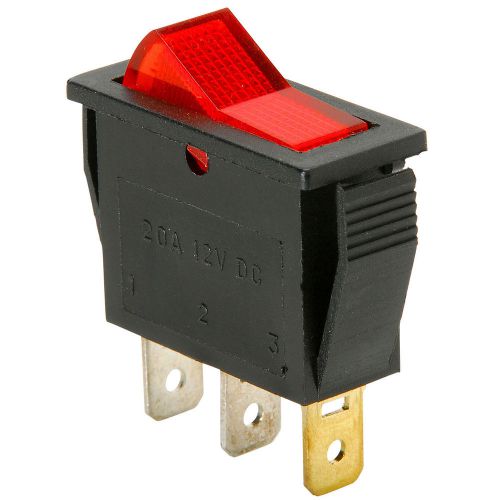 Single Pole Snap-In Rocker Switch RED - Lot Of 10