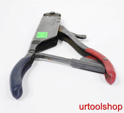 Amp 59250 red/blue hand crimper aircraft aviation aerospace crimping tool 1142-2 for sale