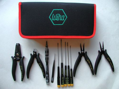 Proturn by wiha esd technicians pliers, cutters, screwdrivers set 45890 for sale