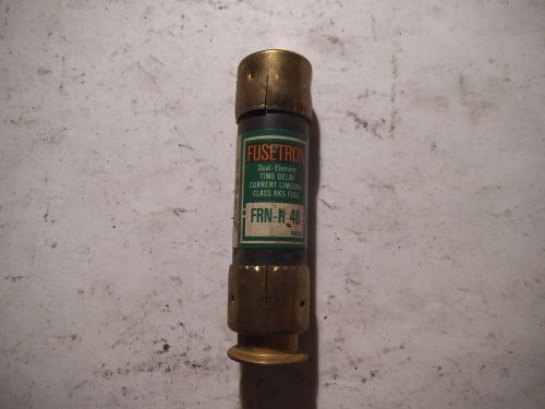 (1) BUSSMAN FUSETRON, FRN-R 40, 40 AMP 250V, CLASS RK5 FUSE USED