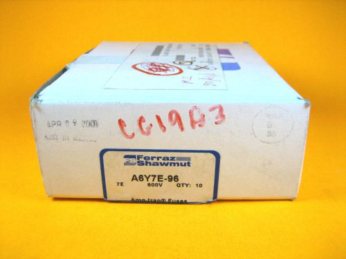 Gould Ferraz Shawmut -  A6Y7E-96 -  Amp-Trap Fuse, 7E Amps 600V (Lot of 6)