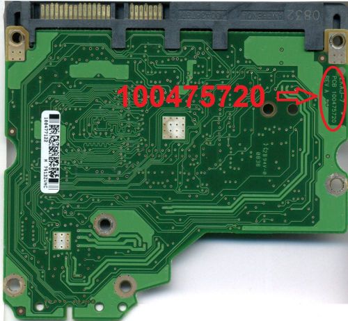 Seagate Barracuda ES.2 500 GB ST3500320NS 100475720 100477122 PCB +FW