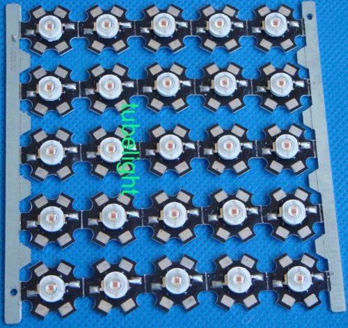 25pcs 3W Orange High Power LED Light Bead Emitter 600-610nm+ joined together PCB