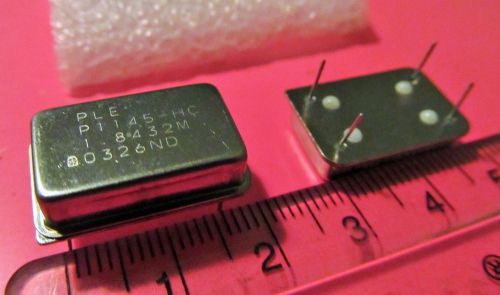 Crystal Oscillators,Pletronics,P1145-HC,1.8432MHz,HCMOS/TTL,4 Pin,DIP,3 Pcs