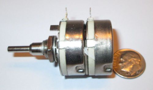 10K-10K OHM DUAL CONCENTRIC 2 WATT POTENTIOMETER LINEAR CTS #320 REFURBISHED