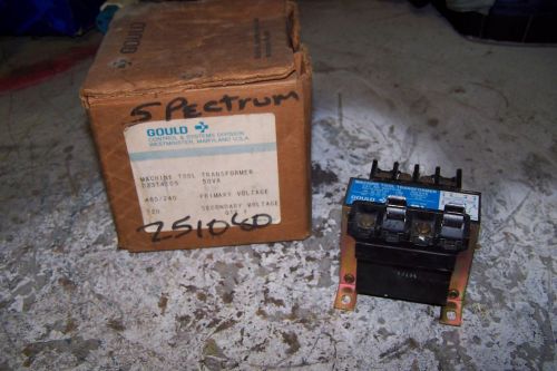 NEW GOULD D23T4105 MACHINE TOOL TRANSFORMER .050 KVA 240/480 HV 110/120 LV