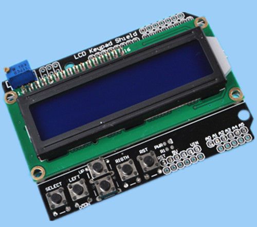 1602 lcd board keypad shield blue backlight for arduino duemilanove robot good for sale