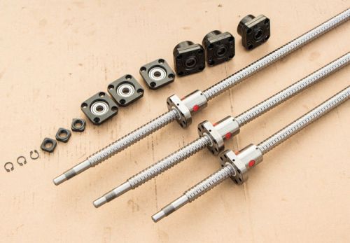 3 new anti backlash ballscrews rm1605-300/900/1200mm + 3 sets fk/ff12(a) for sale