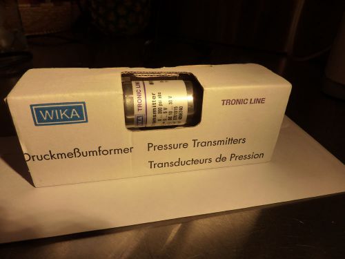 WIKA Pressure Transmitter S-10 Tronic Line 89113520 0-200psia (O2 service) *NEW*