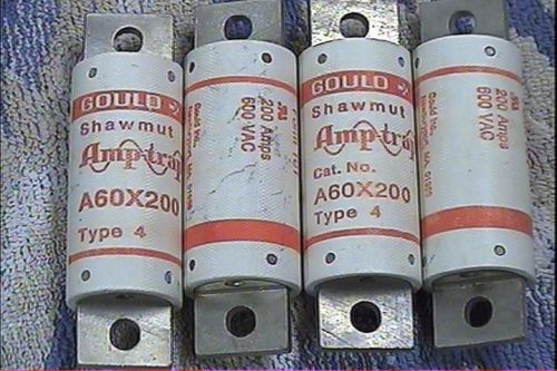 Shawmut Gould A60X200 Fuse Set of 4