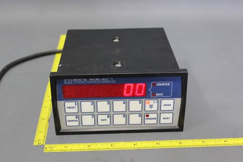 ECCI MICRO-WIZ DIGITAL COUNTER MWB116 MWB116C MWB 116 (S22-3-29F)