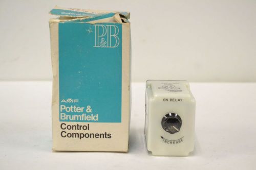 POTTER BRUMFIELD CKB-38-71063 TIME DELAY 0.1-10S SECONDS RELAY 120V-AC B305832