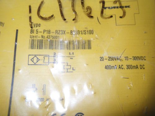 (V31-2) 1 NIB TURCK BI5-P18-RZ3X-B2331/S100 PROXIMITY SENSOR