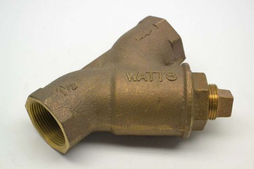 NEW WATTS Y STEAM TRAP 1-1/2 IN NPT 400 BRONZE THREADED STRAINER B380079