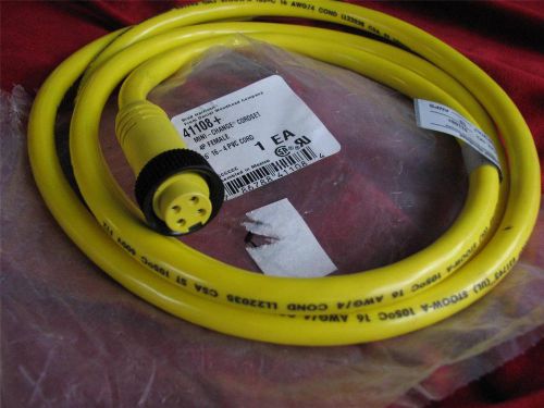 Brad Harrison Mini-Change Cordset 4 Pole Fem 6&#039; 16-4 PVC Cord P/N 41108+