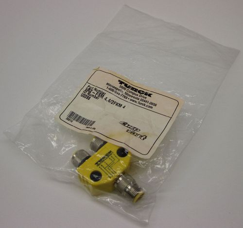 TURCK U0098 eurofast 2-BRANCH SPLITTER 1 MALE TO 2 FEMALE VB2-FSM 4.4/2FKM 4