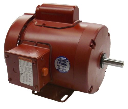 Leeson 1/3hp 1ph 1800rpm 56 frame 115/208-230v 5/8&#034;shaft tefc #113256 for sale