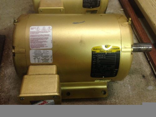 Baldor em3218t ac 5hp 200v 1750rpm electric motor for sale