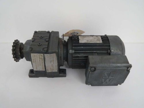 Sew eurodrive r37/a 1hp 400v-ac 1380rpm 146rpm ac gear electric motor b438254 for sale