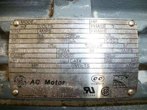 GE 10 HP 5KE215BC105C 215T Frame Motor (MOT3164)