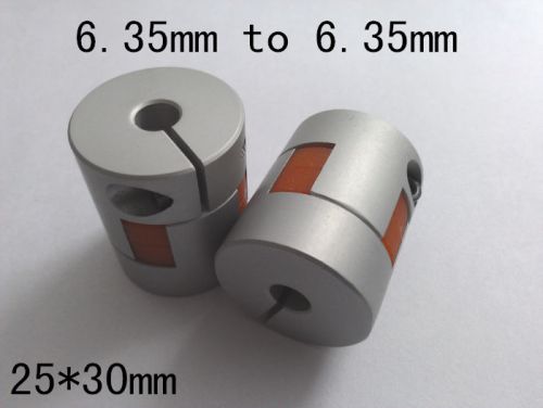 D25l30 / 6.35*6.35mm shaft coupling flexible coupler 1pcs for sale