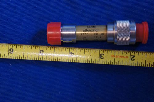 Narda Precision Attenuator, Model 777C-20dB, DC to 12.4 GHz.  N-type