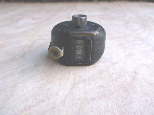 Vintage Veeder-Root hand tally counter 4 digit