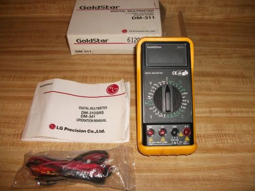 &#034;NEW&#034; ORIGINAL LG GOLDSTAR DM-311 DIGITAL TRUE RMS MULTIMETER