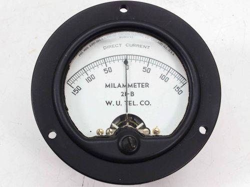 Simpson Electric Model 25DC Milammeter Panel Mount -150 - 150 21-B