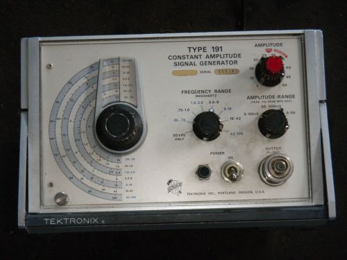 TEKTRONIX TYPE 191 CONSTANT AMPLITUDE SIGNAL GENERATOR?