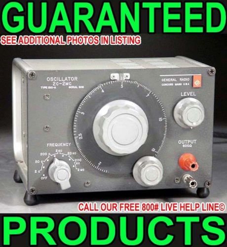 GENERAL RADIO RECORDING STUDIO SINE WAVE CALIBRATION SWEEP TEST AUDIO OSCILLATOR