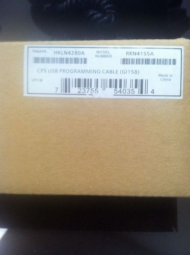 NEW Genuine Motorola RKN4155A programming cable RDX CPS RDU RDV RDM CP110 Base