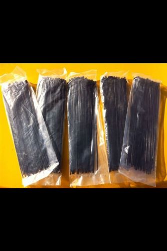 500 14&#034; Black Cable Ties UV Zip Ties 50lbs Tensile Strength Race Car Tool