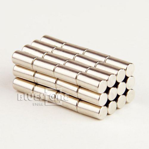 50x Strong Round Bar Cylinder Magnets 4 X 8 mm Fridge Rare Earth Neodymium