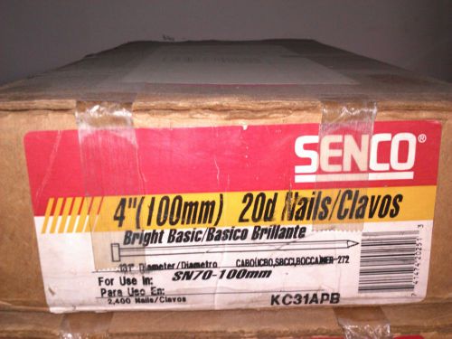 KC31APB NEW Senco Smooth Nail, 4&#034; X .131 Per Box OF 2.4M