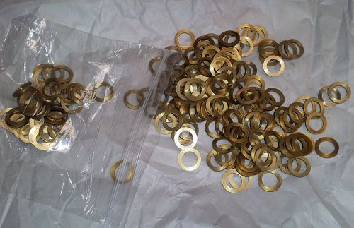 Lot 50 brass washers 20mm od x 13mm id x 2mm thick for sale