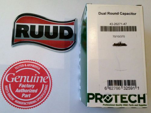 Rheem Ruud Protech Capacitor 70+10 uf 370 43-26271-47