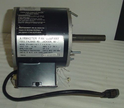 NEW~Airmaster~~CA30WC Air Circulator Fan Motor~~Model BTA48R11/9/7  T  1/4