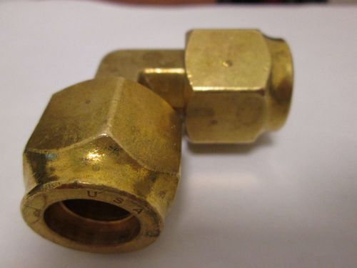 5/8 SAE FLARE ELBOW BRASS MADE IN USA HEAVY DUTY AC , WATER GAS? 45 DEGREE