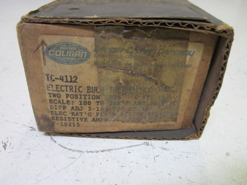 Barber coleman tc-4112 electric bulb thermostat*new in a box* for sale