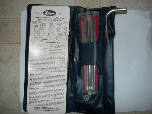 Dwyer m# 460 air meter, dwyer instruments. for sale