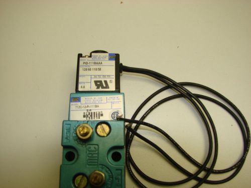 MAC VALVE #712-12-PI-111-BA WITH SOLINOID PID-111-BAAA 120 VOLTS 6.8 WATTS