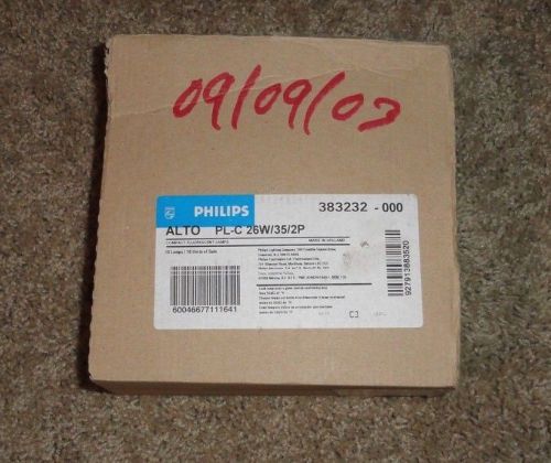 10 NEW Philips ALTO 2 Pin Compact Flourescent Lamp PL-C 26W/35/2P